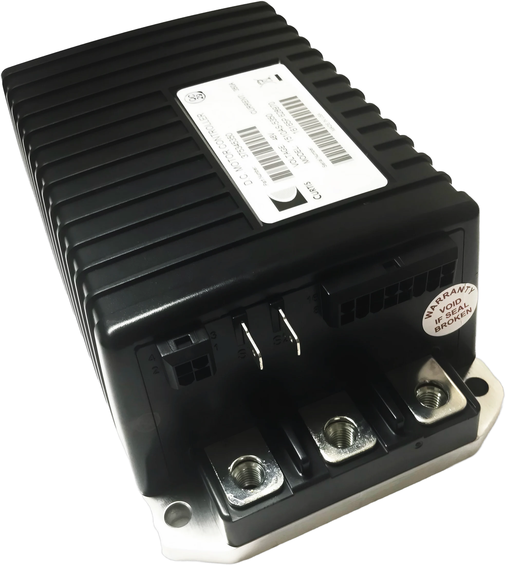 Curtis DC golf cart motor controller with electrical connectors and power terminals